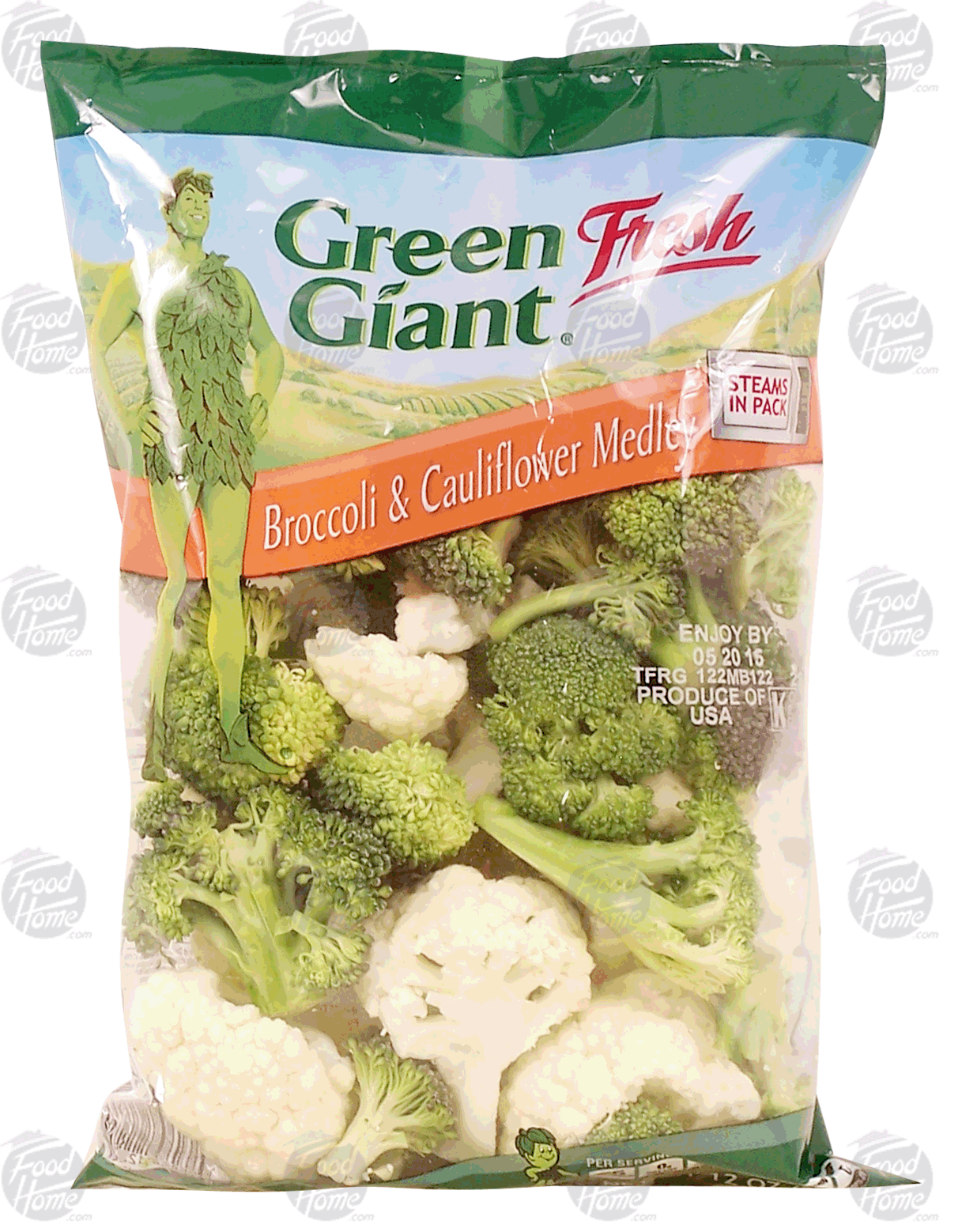 Green Giant Fresh broccoli & cauliflower medley, steam in bag Full-Size Picture